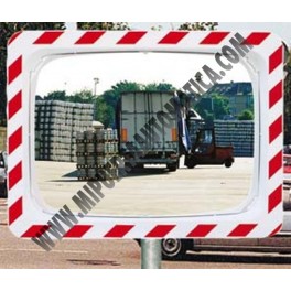 ESPEJO SEGURIDAD RECTANGULAR CONVEXO 600X400 MM PARA TR&Aacute;FICO