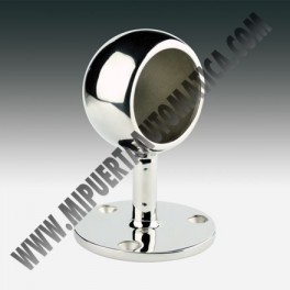 SOPORTE TERMINAL REDONDO BOLA DE 43MM. SERIE 703INOX 316